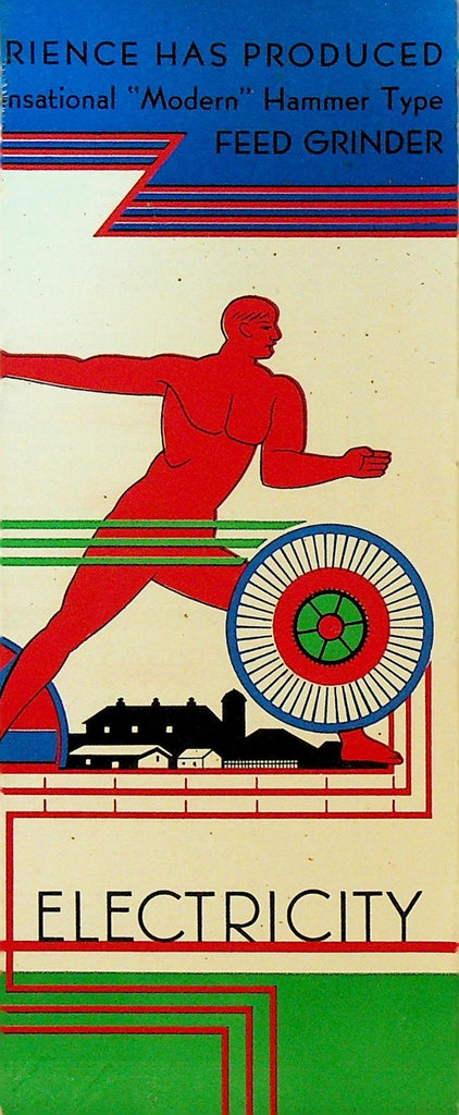 CS Bell Co 1938 Brochure Hillsboro Ohio Follow Electricity Art Deco Feed Grinder0