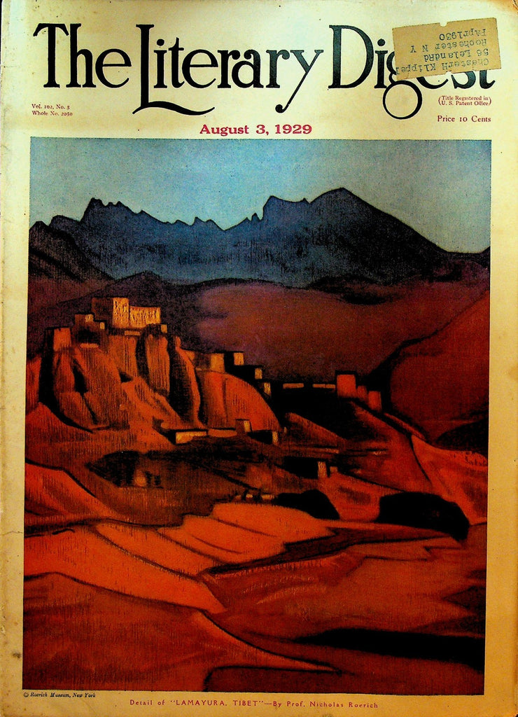 Literary Digest August 3 1929 Loren Mendell RB Reinhart Hiram Orton0