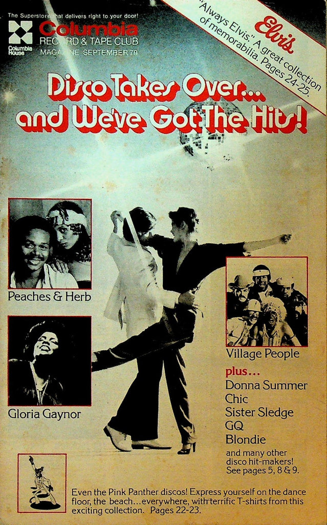 Columbia Record & Tape Club Catalog September 1979 Village People Peaches & Herb0