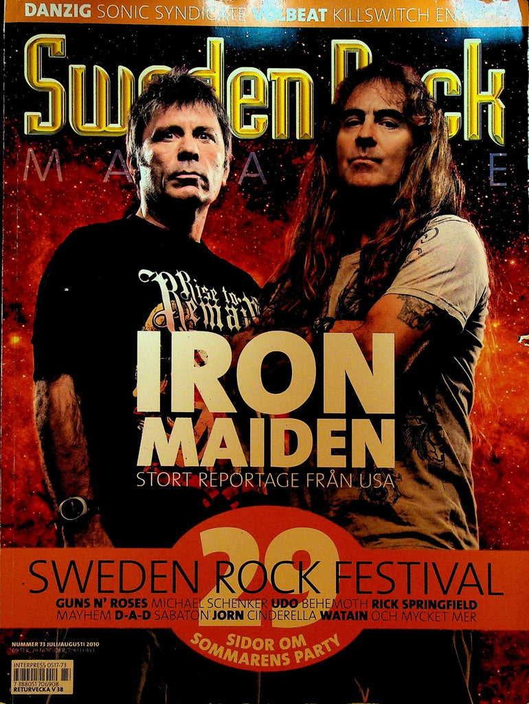 Sweden Rock Magazine #73 July 2010 Iron Maiden Danzig Volbeat Sonic Syndicate0