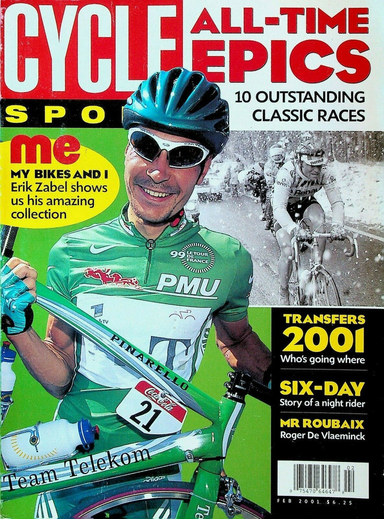 Cycle Sport Magazine February 2001 Erik Zabel Roger De Vlaeminck 0