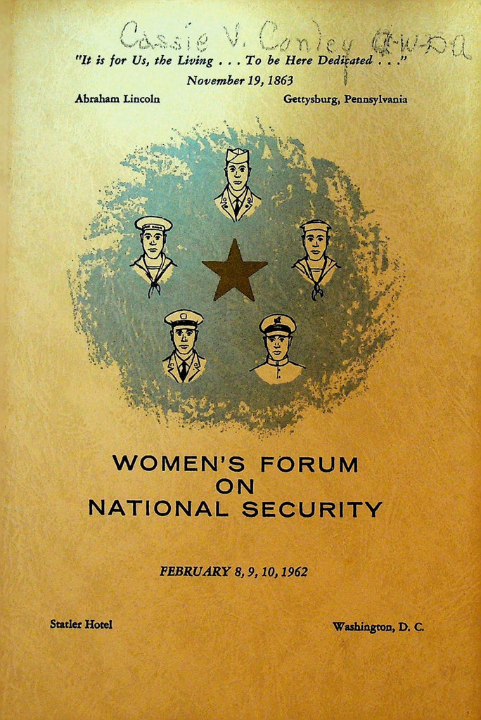 Woman's Forum on National Security Program 19620