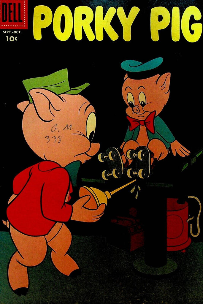 Porky Pig Comic Book 60 Dell Comics 1958 Roller Skates Oil