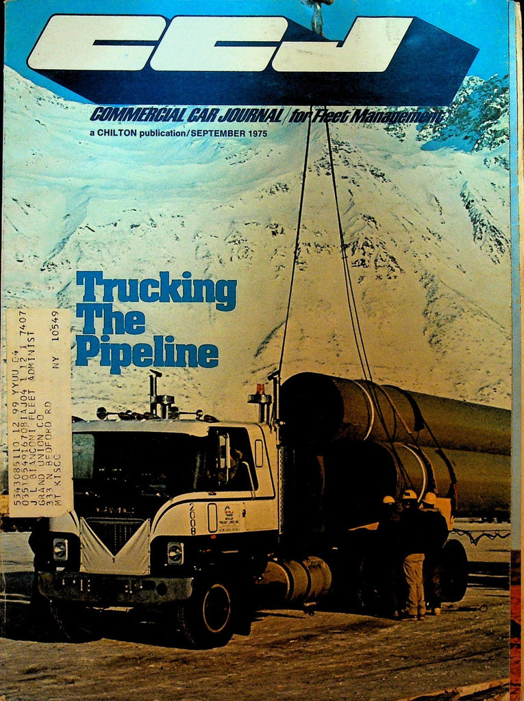 CCJ Commercial Car Journal September 1975 Alaskan Pipeline K&R Delivery Truck0