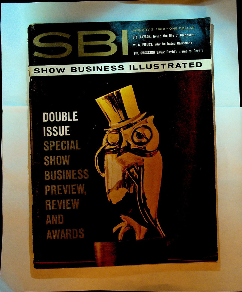 SBI Show Business Illustrated Magazine January 2 1962 WC Fields Liz Taylor0