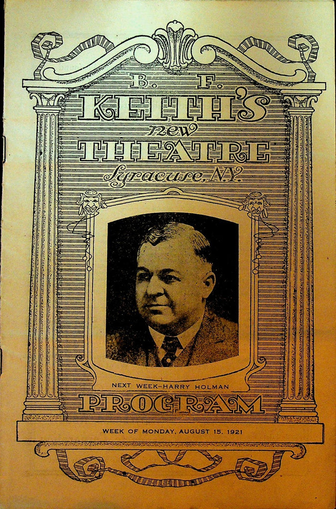 BF Keith's Vaudeville Program Syracuse August 15 1921 Cecil Allan Lee Alton0