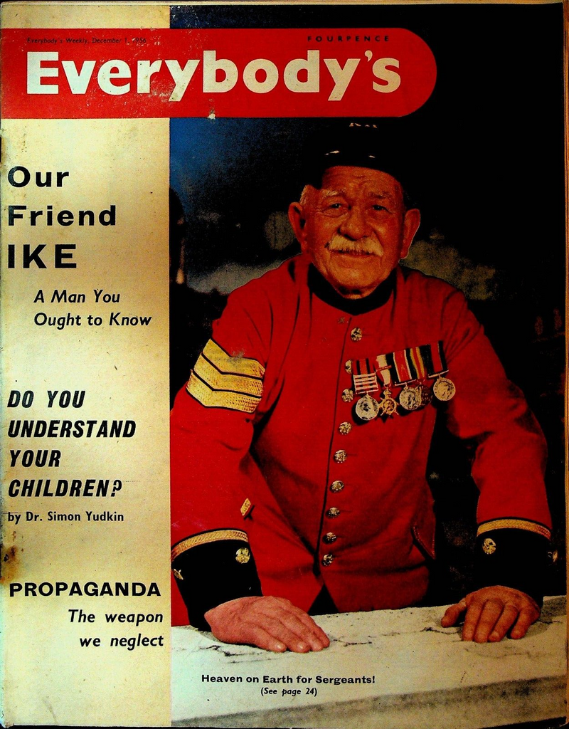 Everybody's Magazine December 1 1956 Dwight Eisenhower Winston Churchill