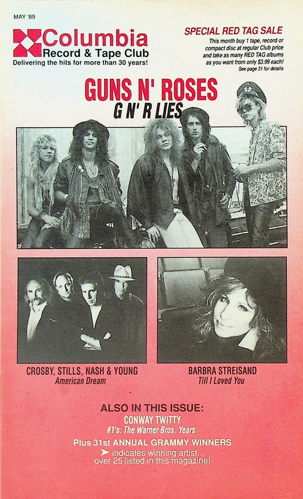 Columbia Record & Tape Club Catalog May 1989 Guns n Roses Barbra Streisand0