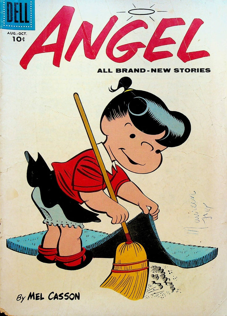 Angel 15 Dell Comics 1958 Mel Casson Sweep Under Rug Broom0