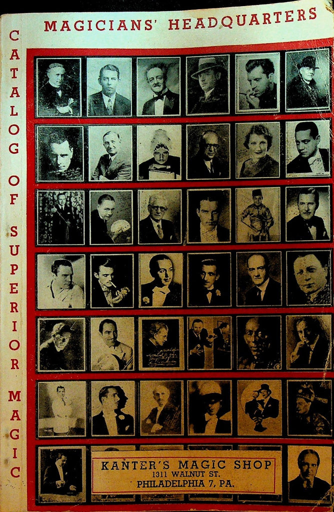 Kanter's Magic Shop Catalog of Superior Magic 1939 Magic Tricks Magicians0