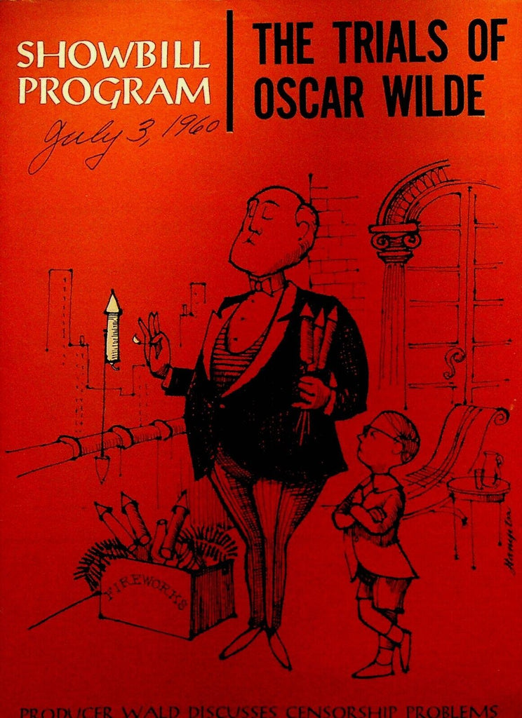 The Trials of Oscar Wilde Showbill Program July 3 1960 Peter Finch James Mason