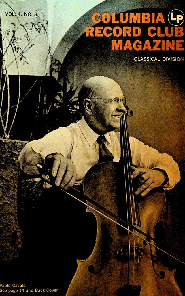 Columbia House Record Club Magazine 1958 Vol 4 #3 Pablo Casals0