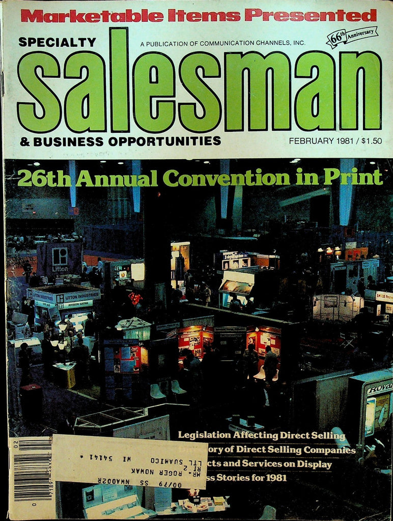 Specialty Salesman & Business Opportunities Magazine February 1981 Avon0