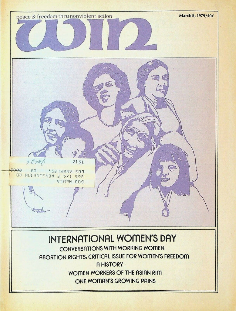 Win Magazine March 8 1979 International Woman's Day Abortion Rights 0