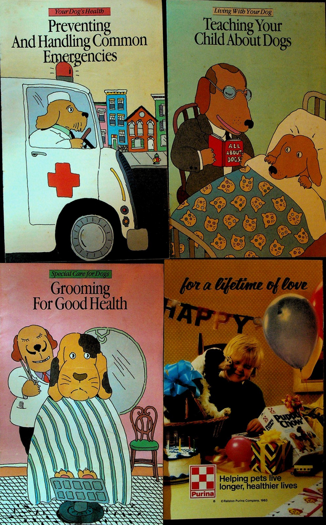 Purina Dog Food Booklet Lot of 4 1980s0