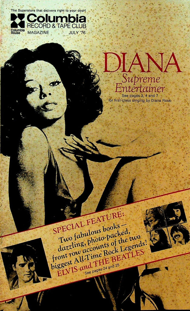Columbia Record & Tape Club Catalog July 1976 Diana Ross The Beatles Elvis0