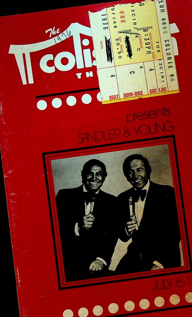 Tony Sandler & Ralph Young Autographed Signed Program 19760