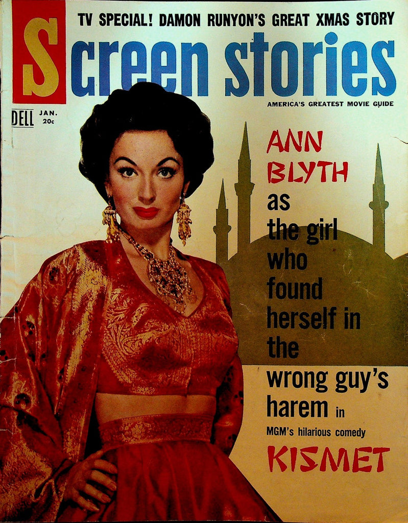 Screen Stories January 1956 Ann Blyth Damon Runyon Frank Sinatra Fred MacMurray0