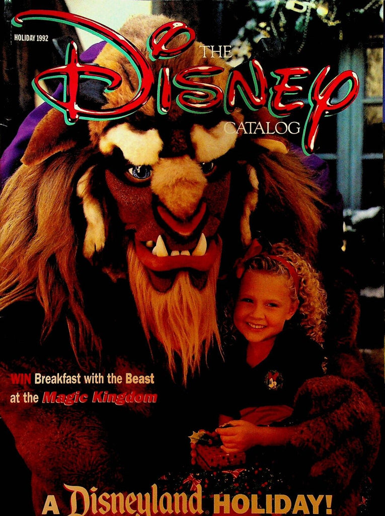 Walt Disney Catalog Holiday 1992 Beauty & The Beast Disneyland
