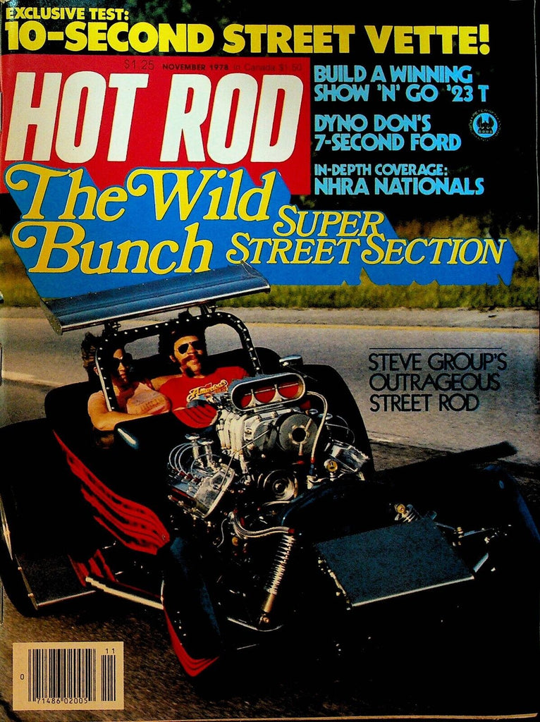 Hot Rod Magazine November 1978 Don Nicholson NHRA Nationals Wally Parks