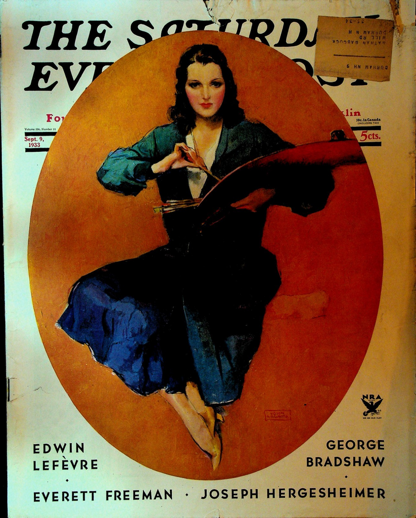 Saturday Evening Post September 9 1933 John La Gatta George Bradshaw0
