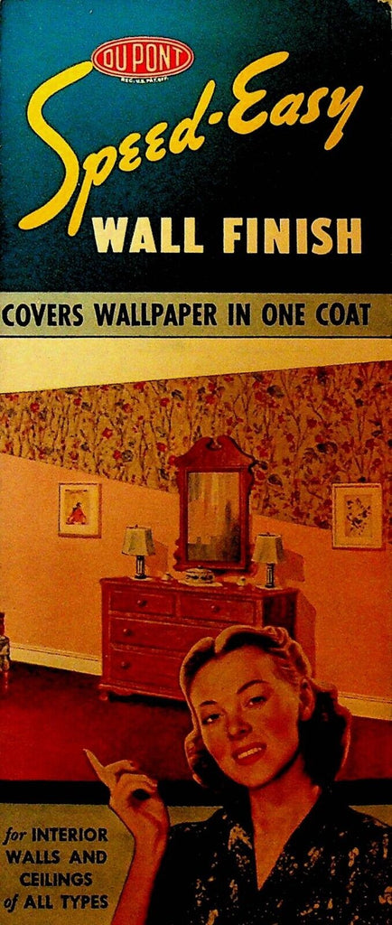 Speed Easy Dupont Wall Finish Paint Brochure 1948