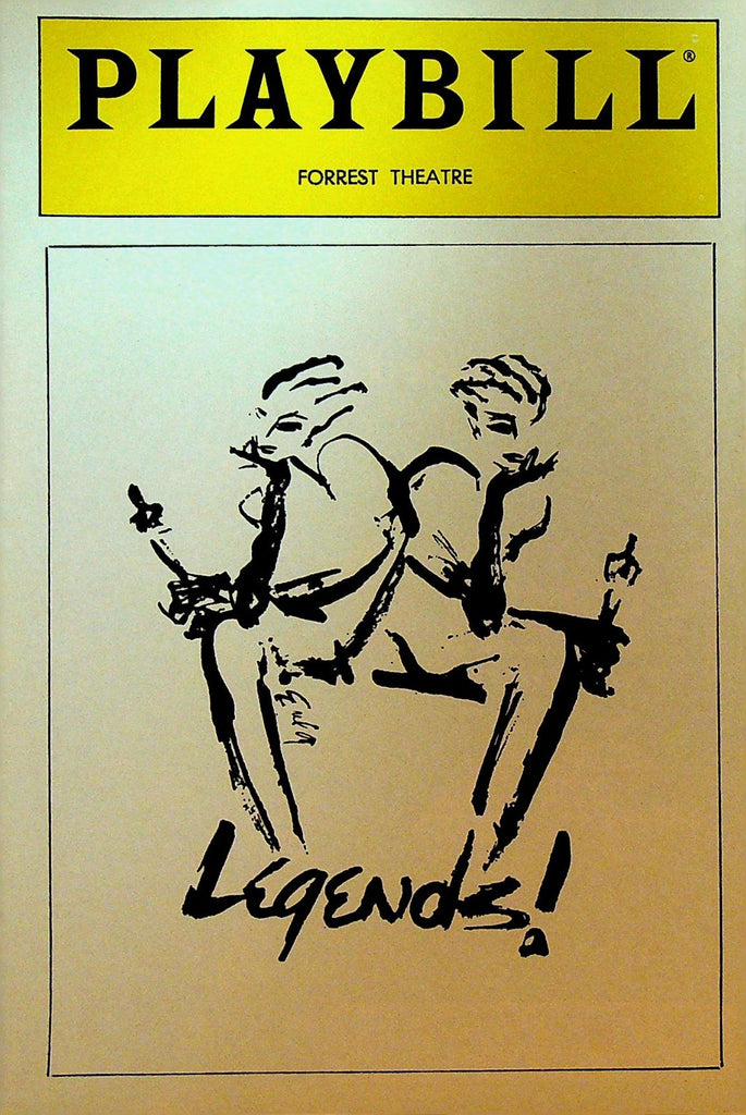 Legends Playbill September 1986 Carol Channing Mary Martin Forrest Theatre0
