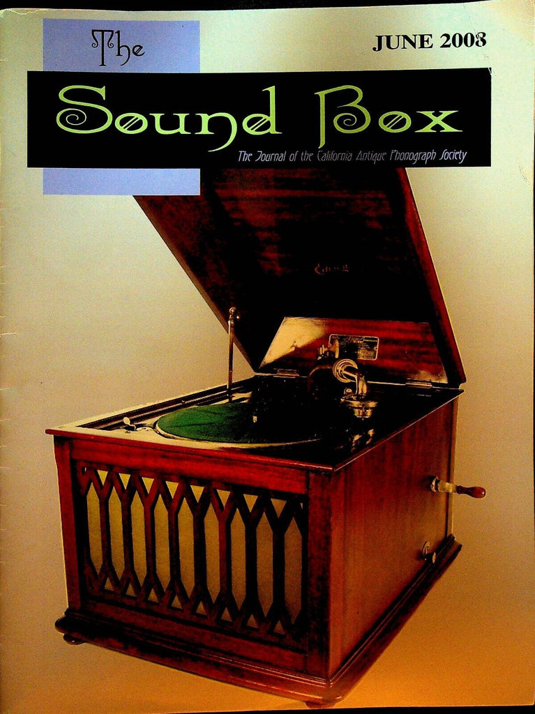 The Sound Box Magazine June 2008 Gianni Bettini Nipper Quack Medicine