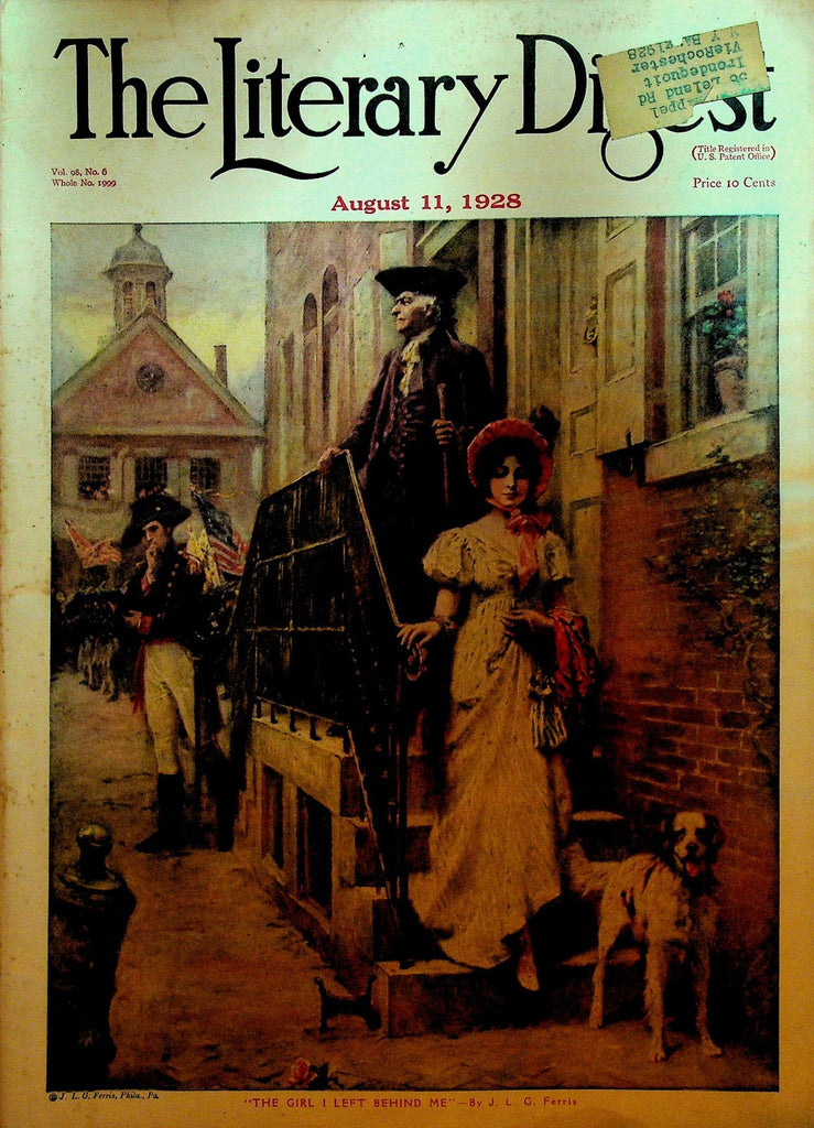 Literary Digest August 11 1928 China Gene Tunney Emilio Carranza Ellen Terry0