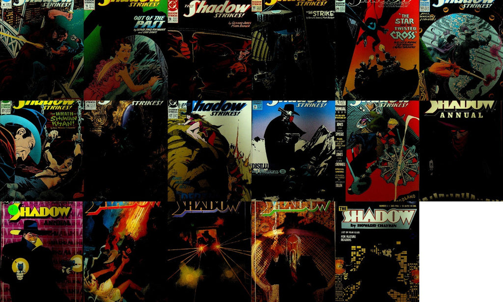 The Shadow DC Comics Lot of 17 1980s 1990s Strikes0