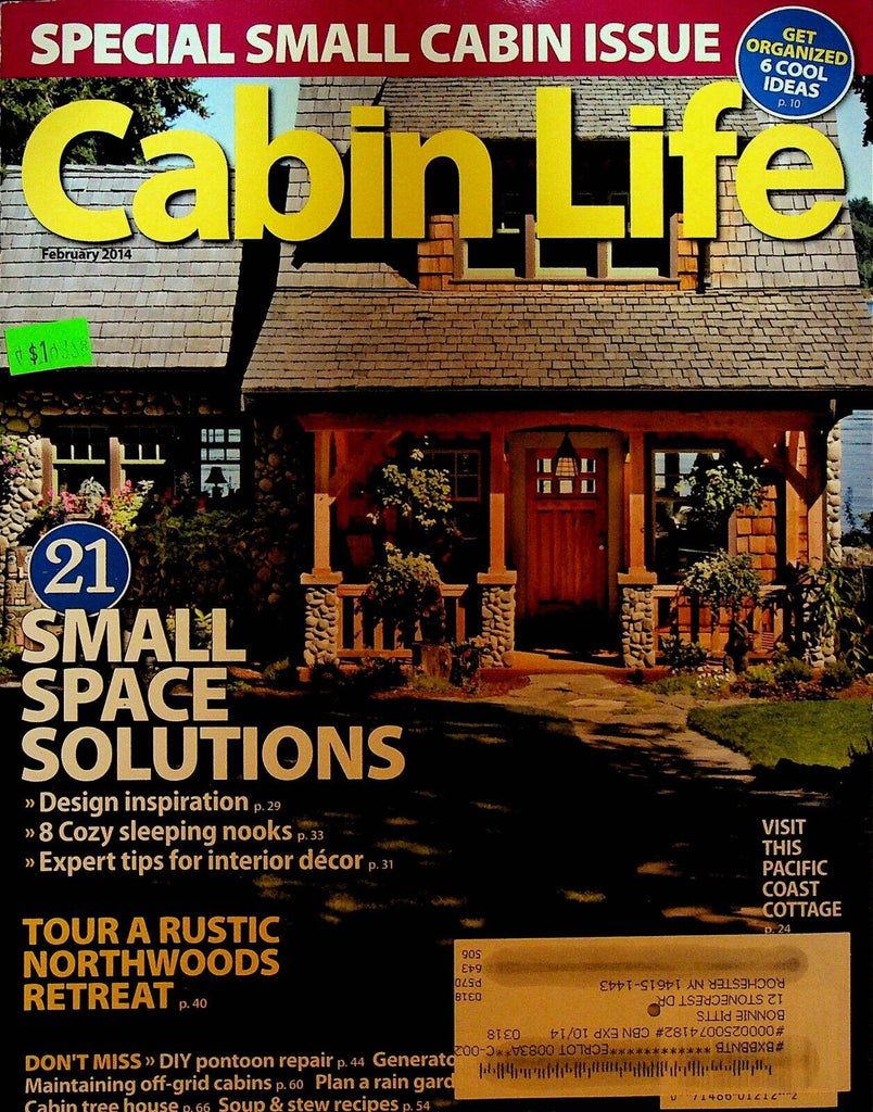 Cabin Life Magazine February 2014 Northwoods Retreat Small Space Solutions