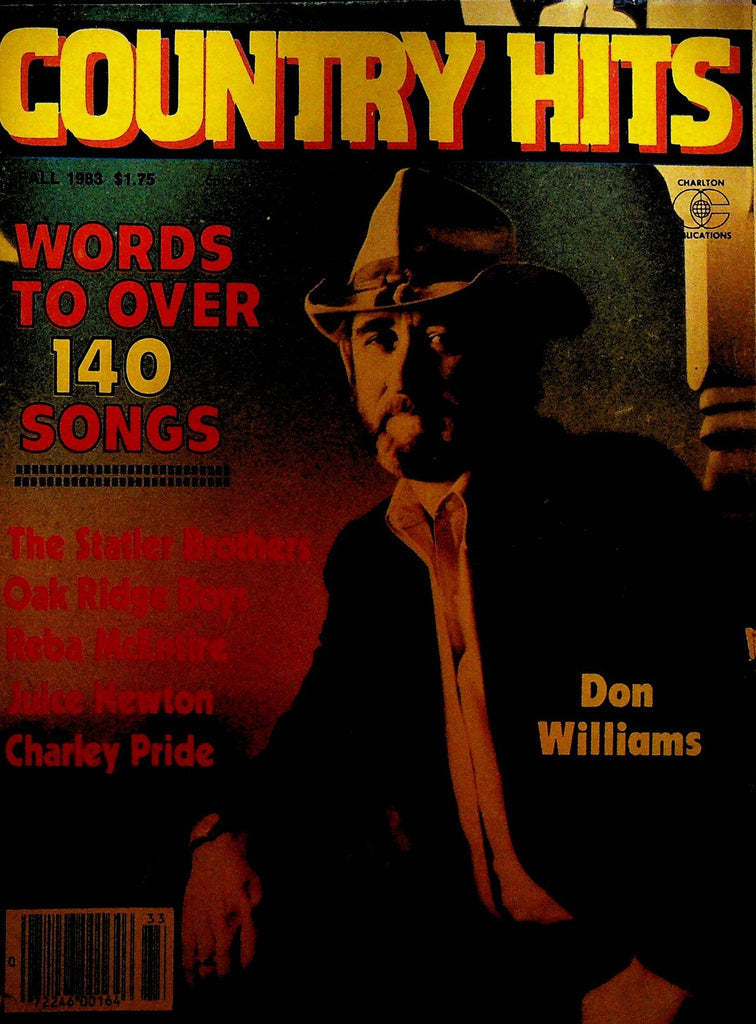 Country Hits Magazine Fall 1983 Don Williams Reba McEntire Juice Newton0