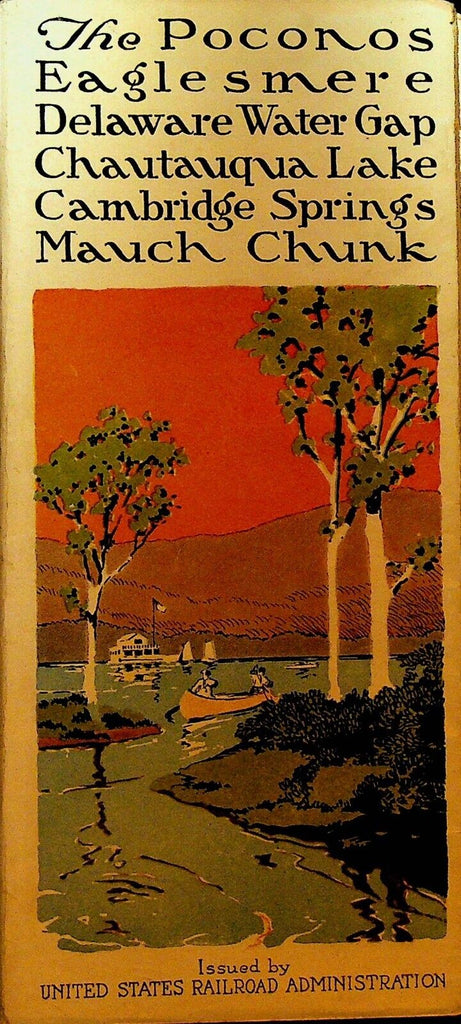 Poconos Eaglesmere Chautauqua Lake Mauch Chunk Cambridge Springs 1910s