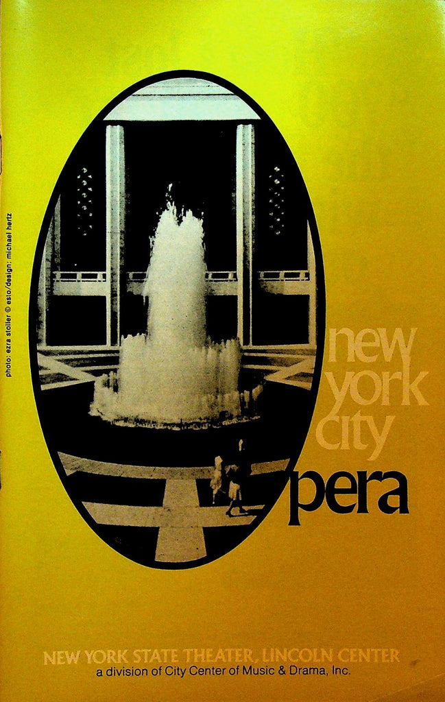 HMS Pinafore New York City Opera Playbill October 4 1975 Diana Soviero0