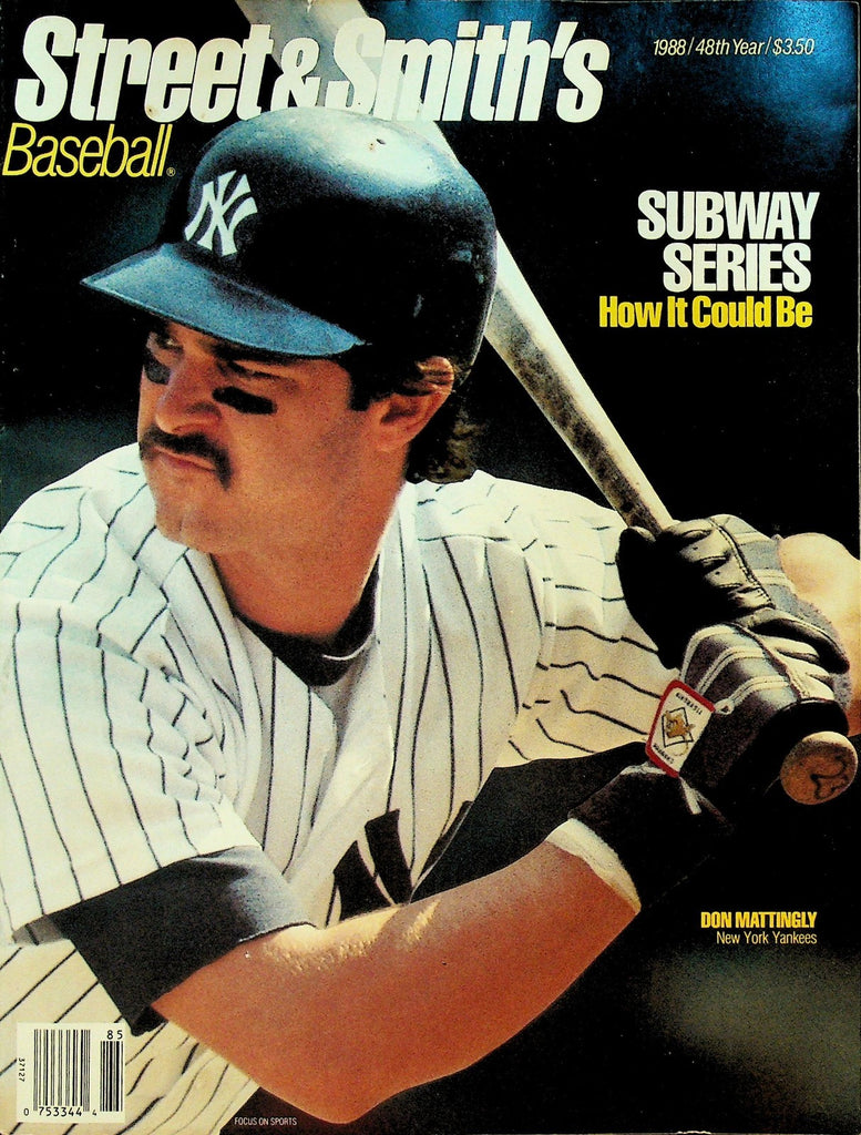 Street & Smith's Official Baseball Yearbook 1988 Don Mattingly Dale Murphy0