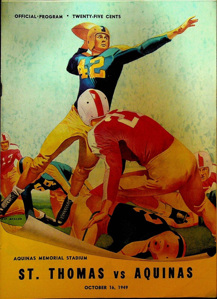 St Thomas Texas  v Aquinas High School Rochester NY Football Program 1949