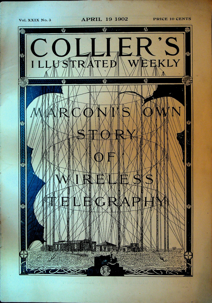 Collier's Magazine April 19 1902 Guglielmo Marconi Wireless Telegraphy0