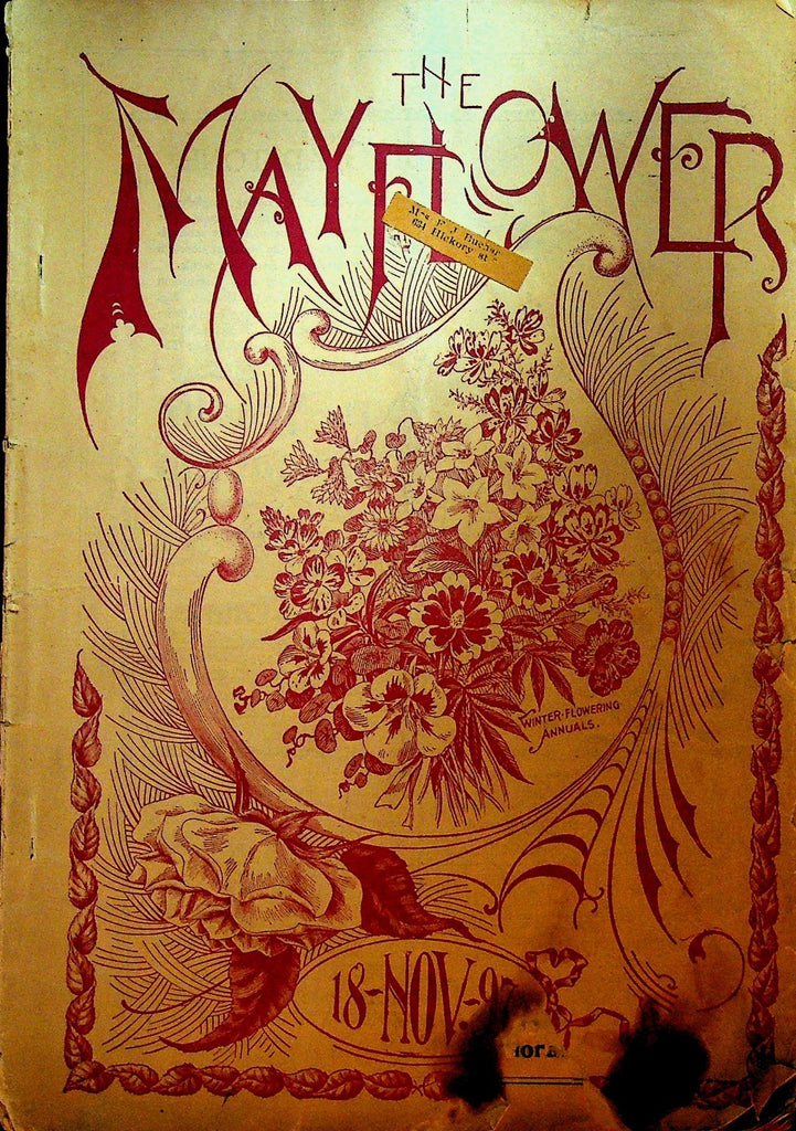Mayflower Magazine November 1897 Flowers Gardening0