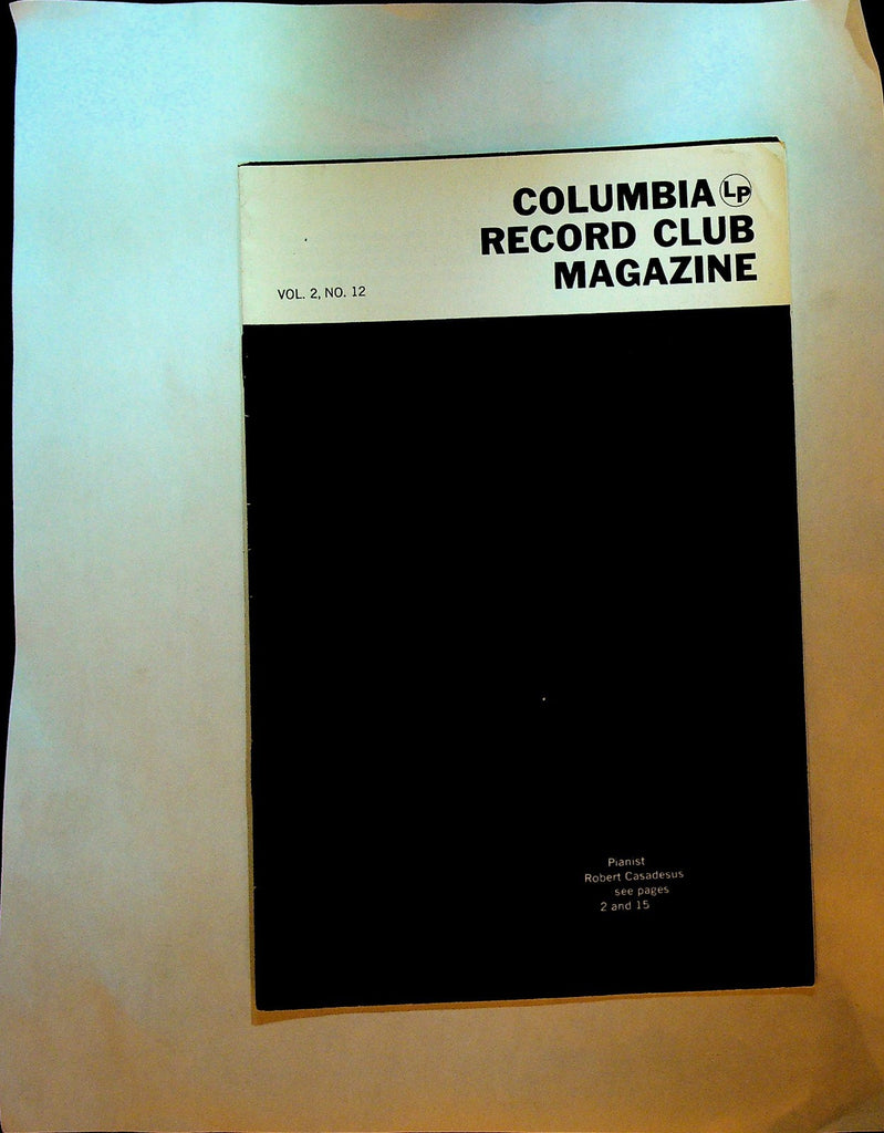 Columbia House Record Club Magazine 1957 Vol 2 #12 Robert Casadesus0