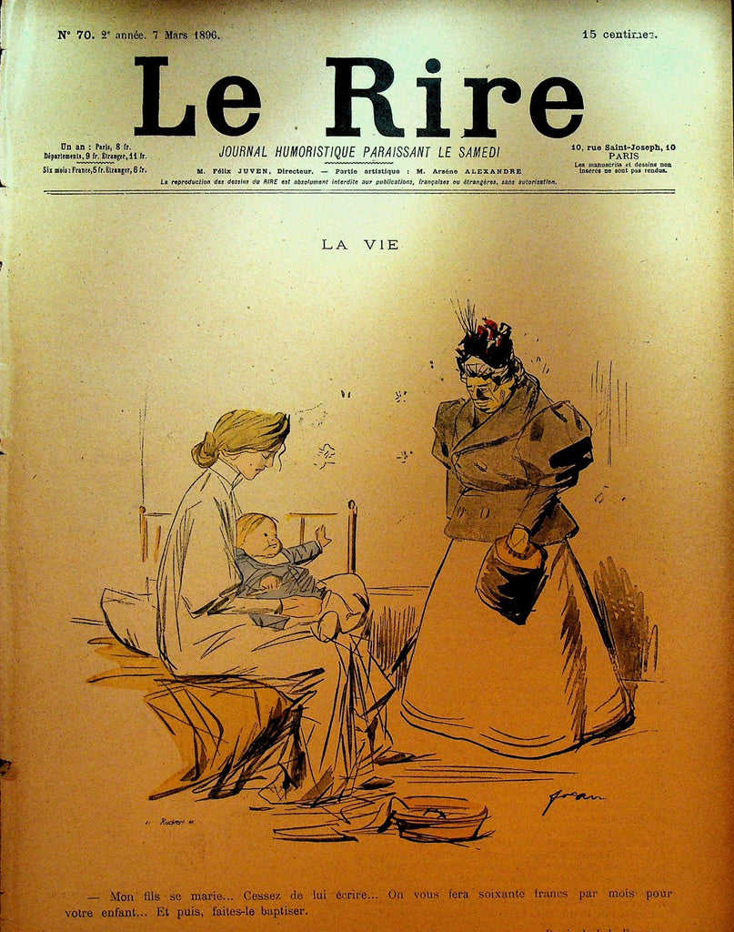 La Rire French Humor Magazine 70 March 7 18960