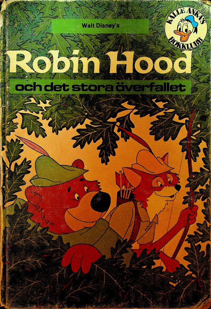 Walt Disney Robin Hood 1975 Book Norway Och det Stora Overfallet0
