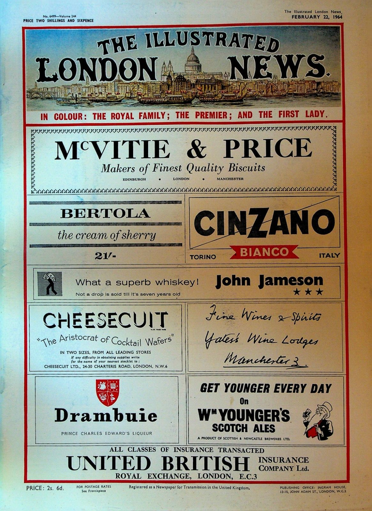 Illustrated London News February 22 1964 Gorbals Slum Clearance Pablo Picasso