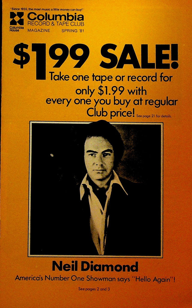 Columbia Record & Tape Club Catalog Spring 1981 Neil Diamond Beatles Billy Joel0