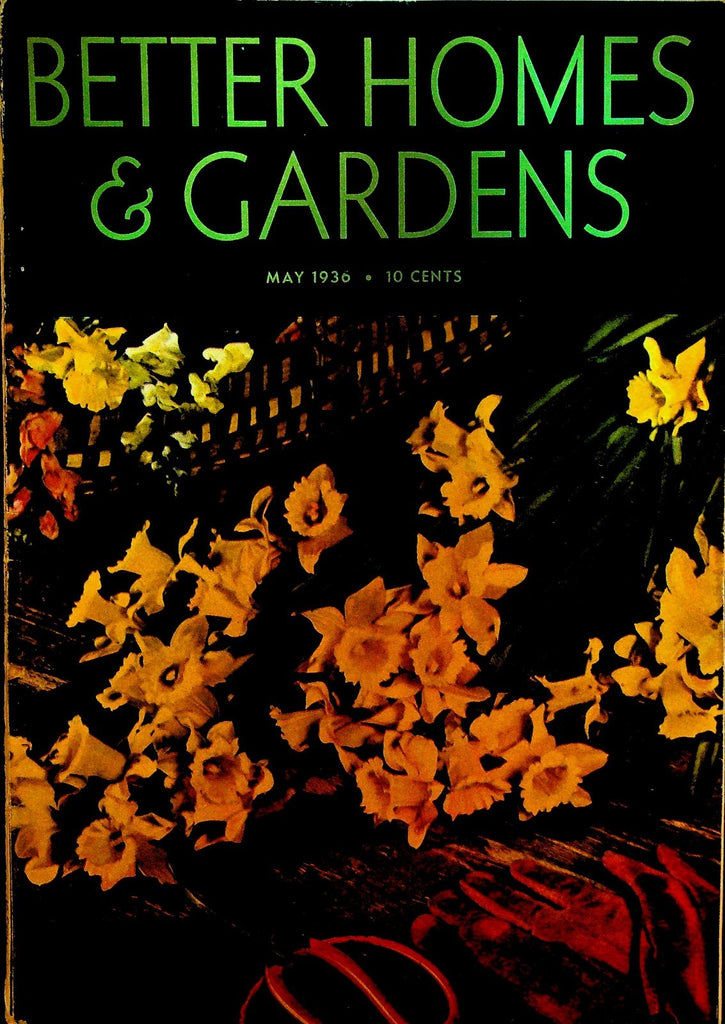 Better Homes & Gardens May 1936 RR Donnelley Building Remodeling Furnishing0