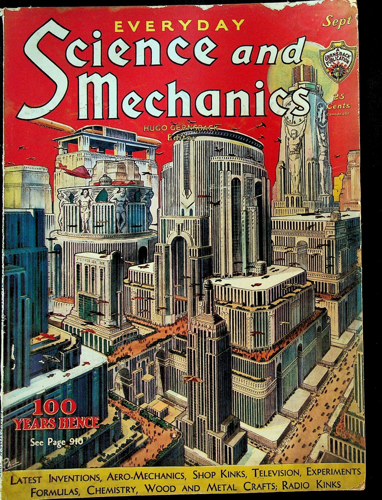Everyday Science and Mechanics September 1932 Hugo Gernsback Frank R Paul0