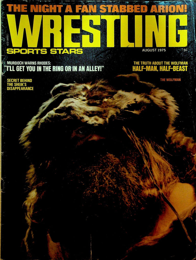 Wrestling Sports Stars Magazine August 1975 Dusty Rhodes Vince McMahon0