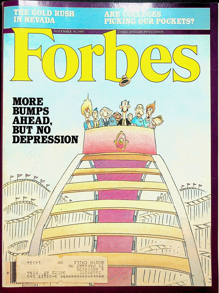 Forbes Magazine November 30 1987 Rayovac Chrysler Marriott Sears Fox TV0