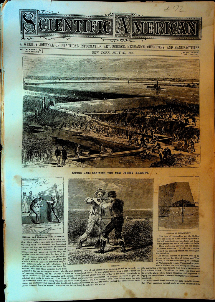 Scientific American July 29 1868 New Jersey Meadowlands Suez Canal0