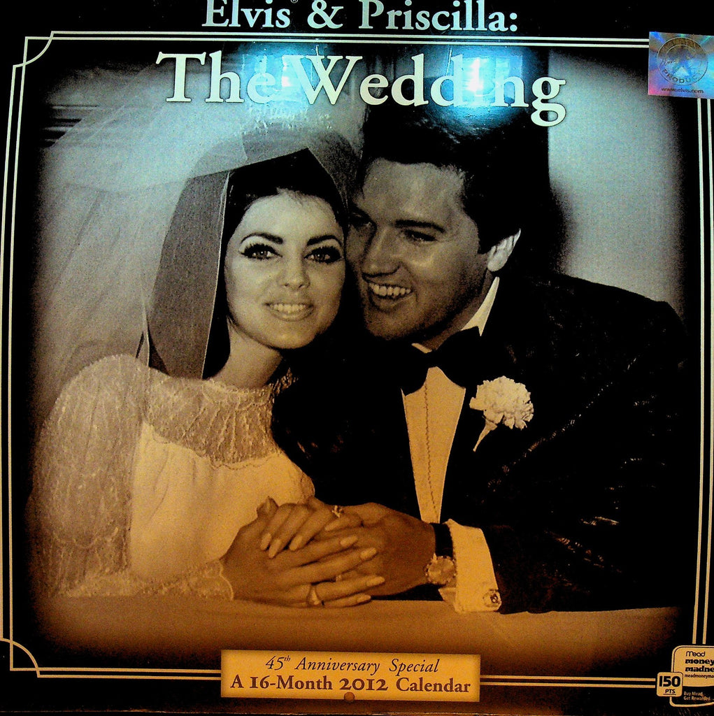 Elvis & Priscilla Presley The Wedding Sealed 2012 Calendar NOS0