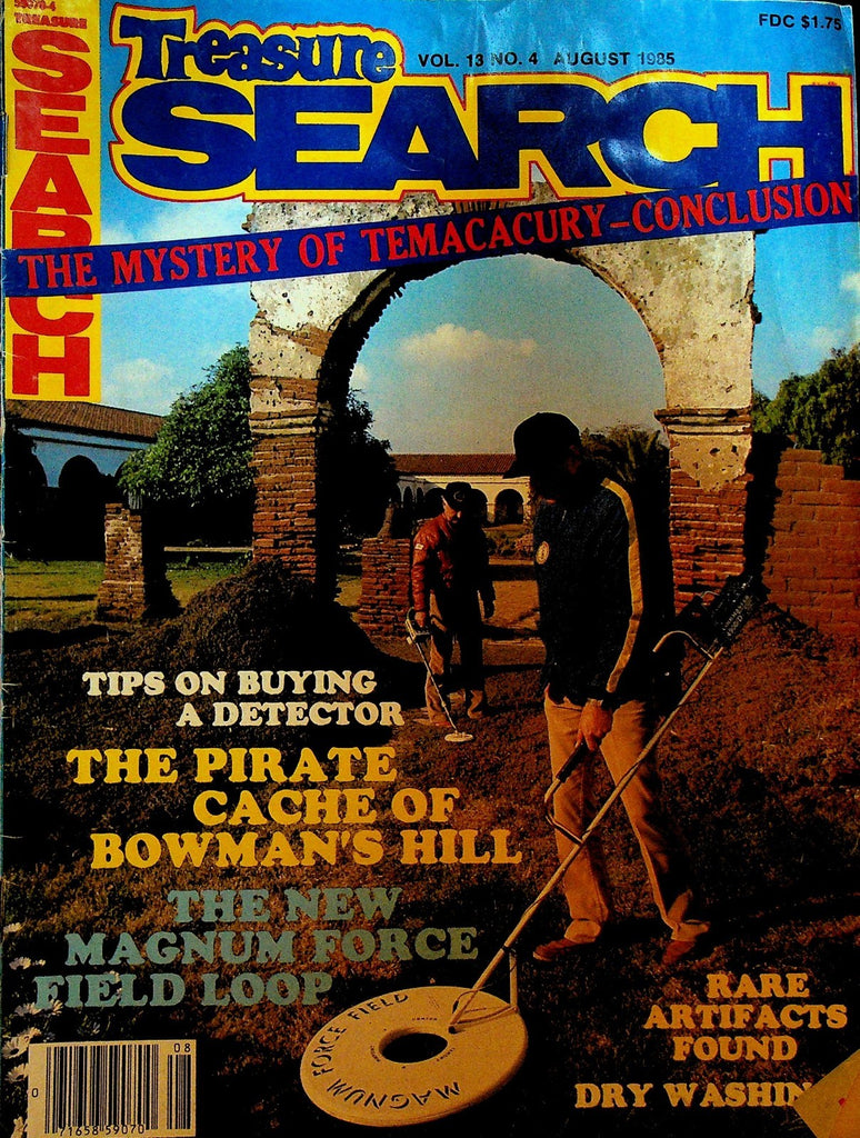 Treasure Search Magazine August 1985 Bowman's Hill0